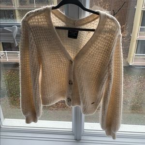 Abercrombie and fitch cream cardigan